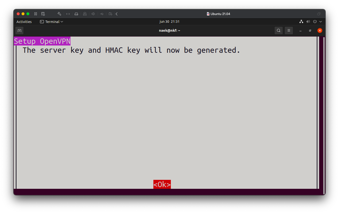 VPN HMAC key